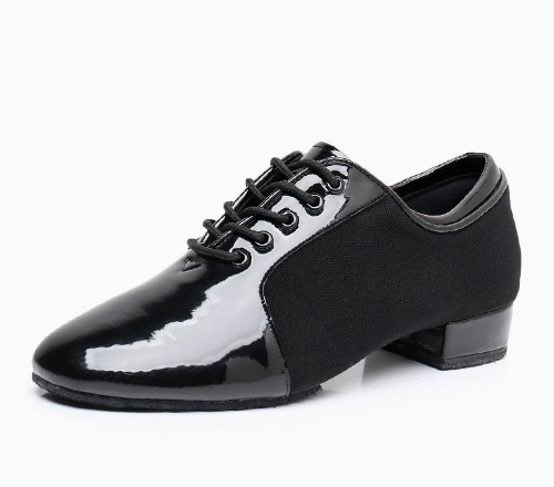 Men's Modern Dance Shoes, Leather & Oxford cloth Professional Ballroom Dancing Shoes for Adults