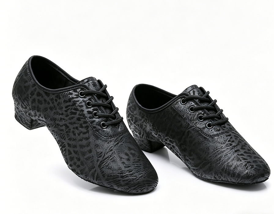 Microfiber upper Latin dance shoes for male teachers