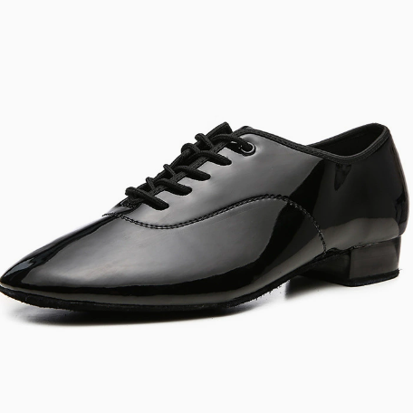 Men's classic black and white modern dance shoes