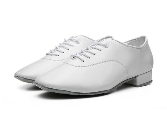 Simple versatile men's black white dance shoes
