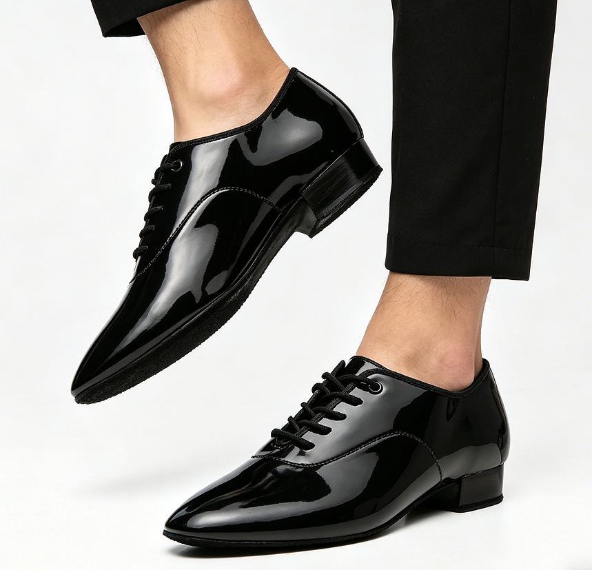 Breathable men's adult ballroom dancing shoes
