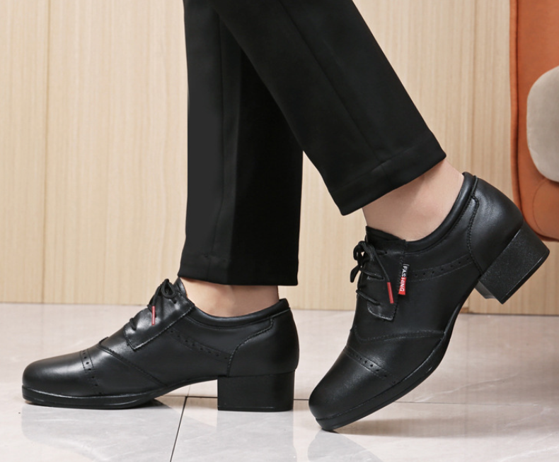 Men's Modern Dance Shoes Adult Soft Sole for Outdoor Square Ballroom & Jitterbug Dancing Practice Shoes Model M17