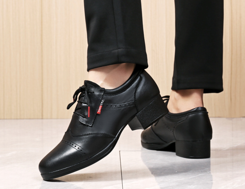Men's Modern Dance Shoes Adult Soft Sole for Outdoor Square Ballroom & Jitterbug Dancing Practice Shoes Model M17