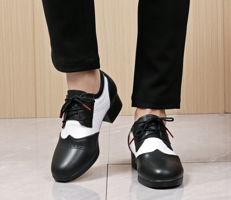 Men's Modern Dance Shoes Adult Soft Sole for Outdoor Square Ballroom & Jitterbug Dancing Practice Shoes Model M17