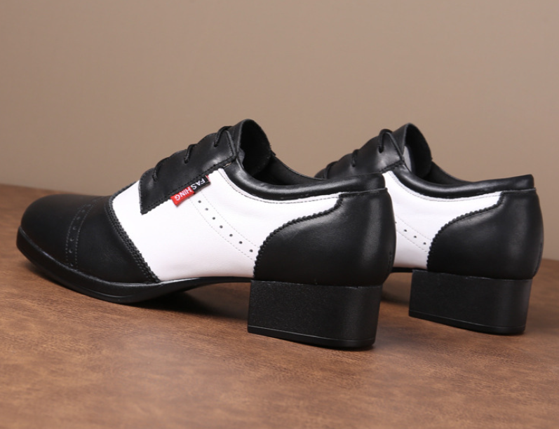 Adult men's professional dance shoes for modern, tango and square dancing.