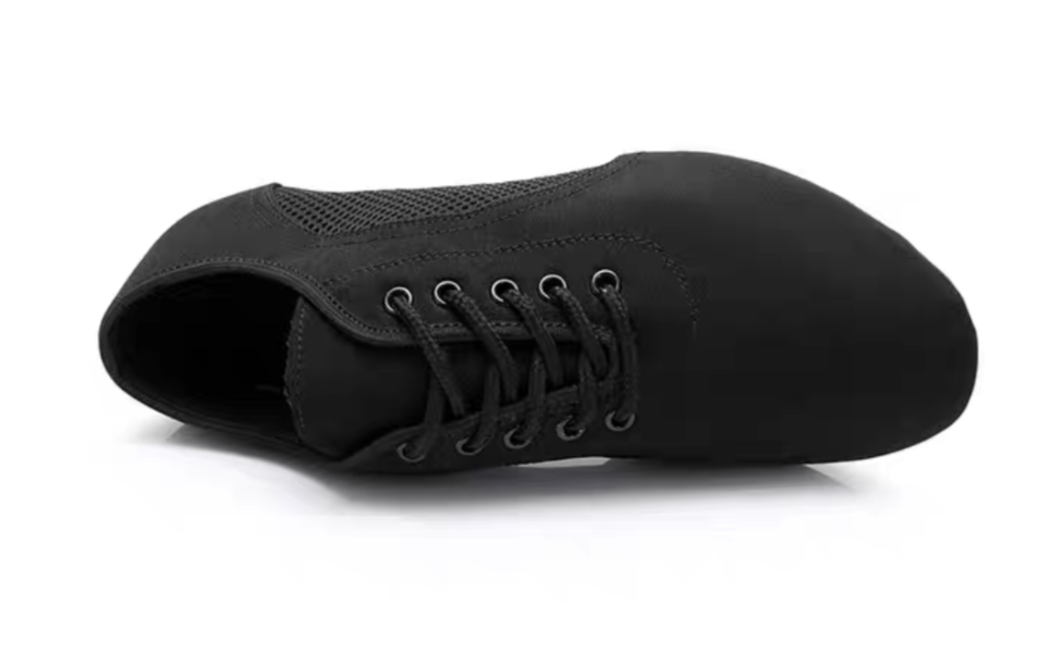 Black unisex Latin dance practice shoes