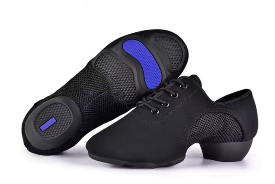 Men's Latin dance shoes with non-slip rubber sole
