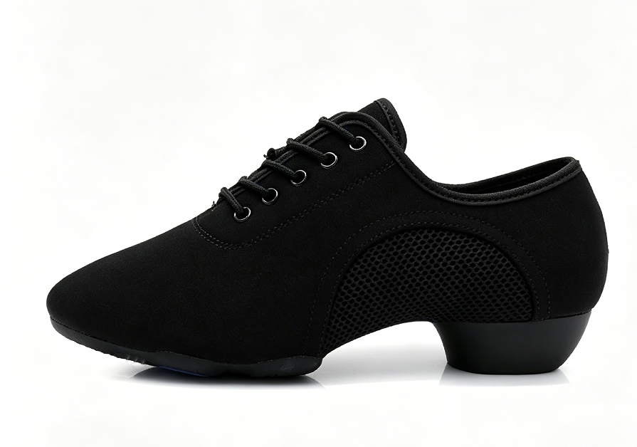 Black Oxford cloth men's dance shoes