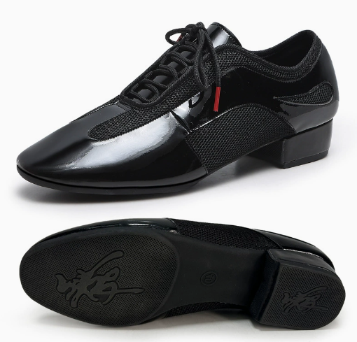 Men's dance shoes with durable outdoor rubber outsole