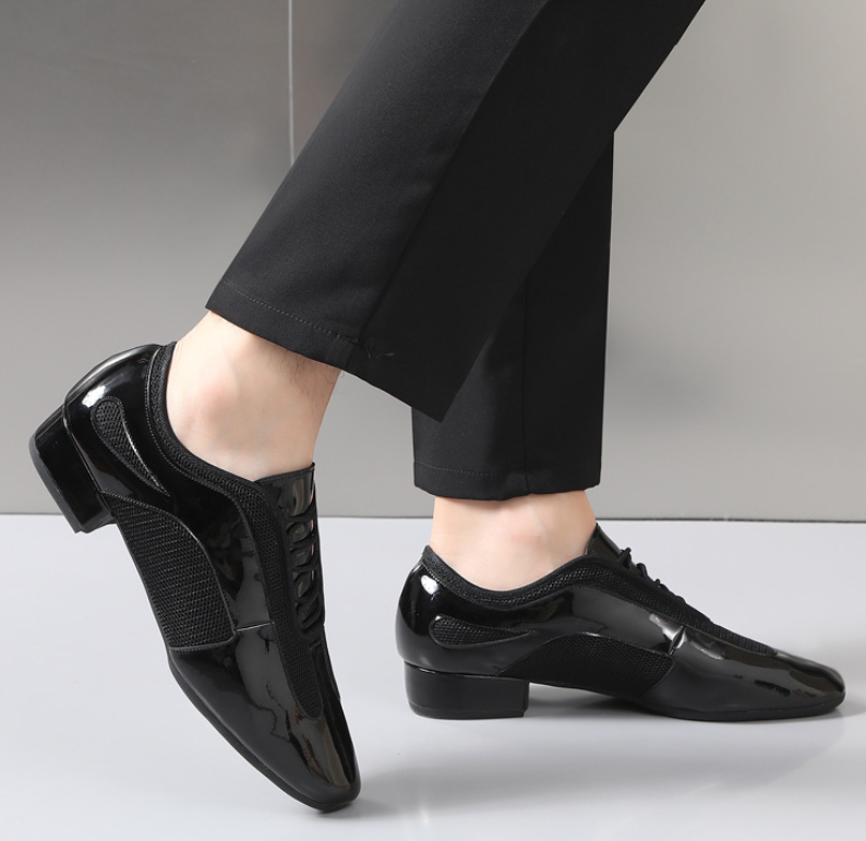 Men's Mesh Ballroom Dance Shoes Breathable Soft Sole For Square & Social Dance Practice Model M20