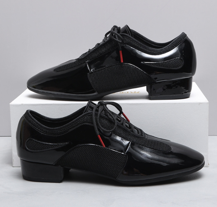 Men's breathable lace-up square dance practice shoes