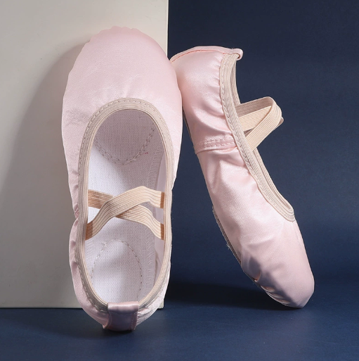 Professional slip-on flexible ballet shoes for posture shaping workout
