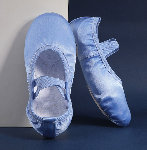 Breathable comfortable beginner ballet flat shoes for girls and adults