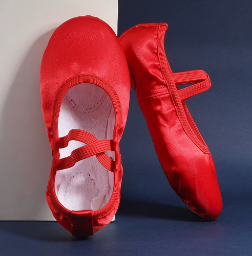 Satin Soft Sole Ballet Shoes for Adult & Kids Dance slippers for Practice Performance Yoga Model B06
