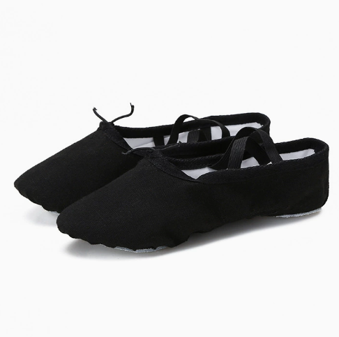 Kids & Adults Lace-up Ballet Shoes Soft Sole Dance Slippers Canvas Yoga Training Shoes Model B03