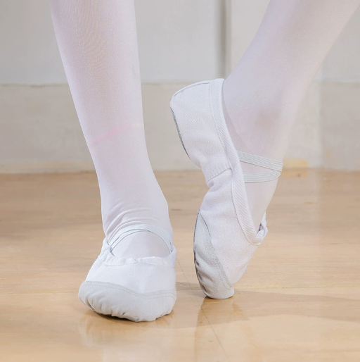 Kids & Adults Lace-up Ballet Shoes Girls Canvas Yoga Practice Training Shoes Slippers Model B04