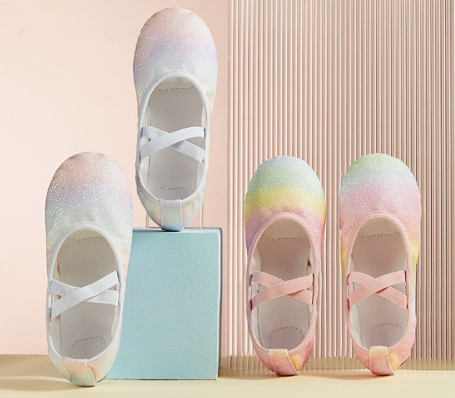Glitter Girls Ballet Dance Shoes Kids Adults Dance Practice Slippers for Ballet Yoga Model B07