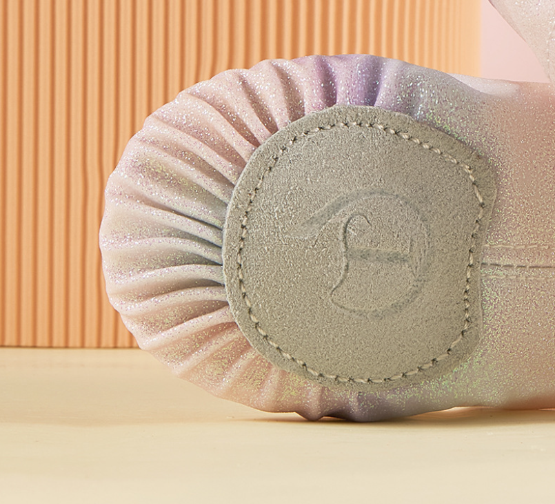 Split sole with anti-skid pad