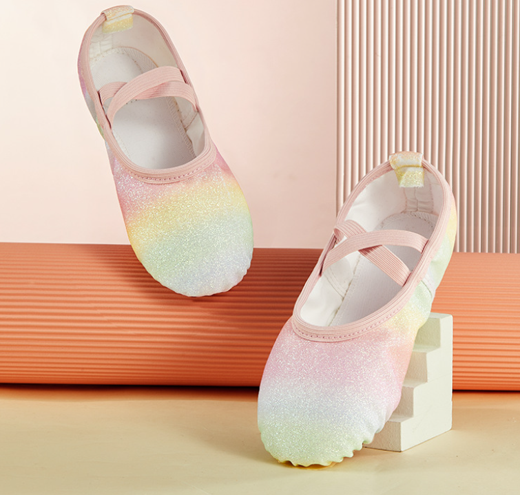 Glitter Girls Ballet Dance Shoes Kids Adults Dance Practice Slippers for Ballet Yoga Model B07