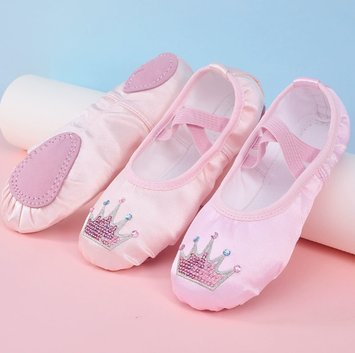 Cute pink children performance and daily dance shoes