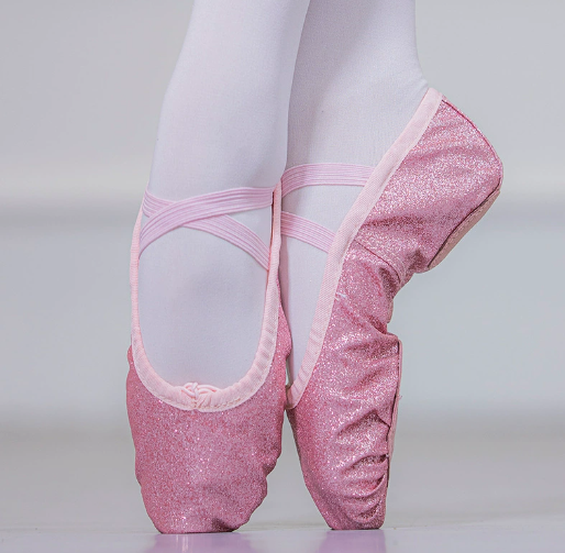 Ballet shoes for daily rehearsal and formal performance.