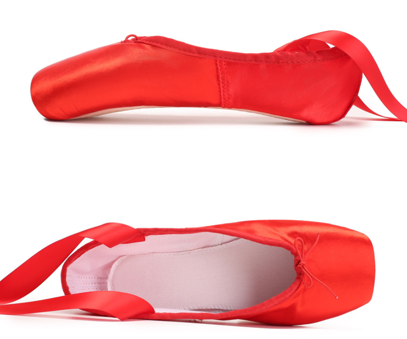 Women Ballet Pointe Shoes Flat Soft Sole Practice Slippers For Girls Adults Ballerina Shoes Model B12