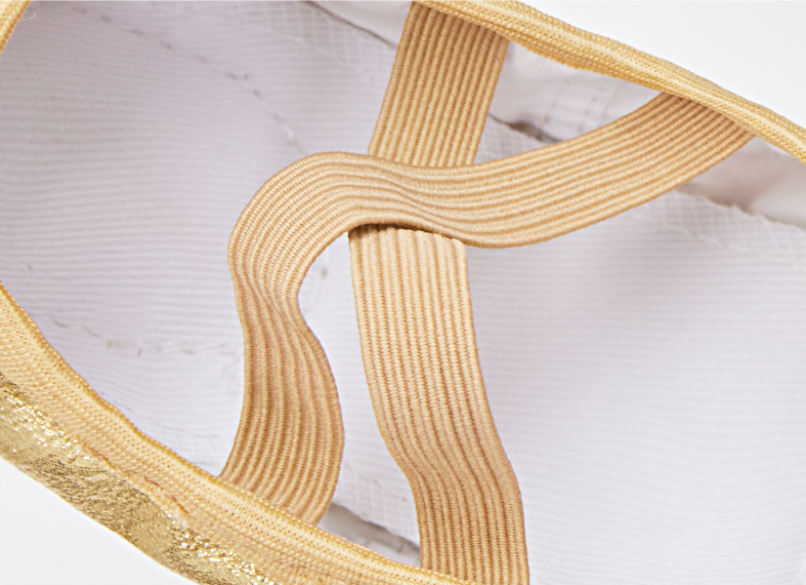 Kids Ballet Dance Practice Slippers Elastic Adjustable Straps Dance Shoes for Stage Performance Model B15