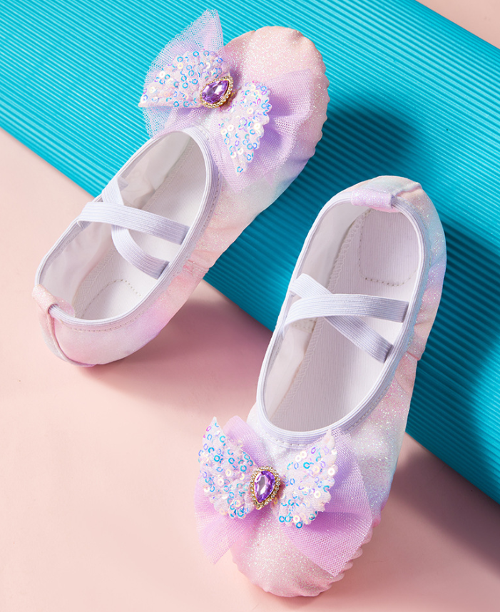 Comfortable kids dance practice slippers