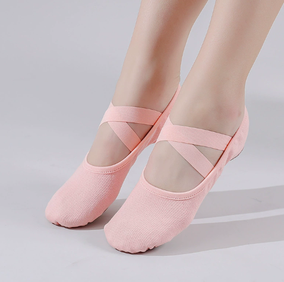 Women's Ballet Dance Shoes Elastic Fabric Breathable Ballet Slippers for Kids & Adults Model B22