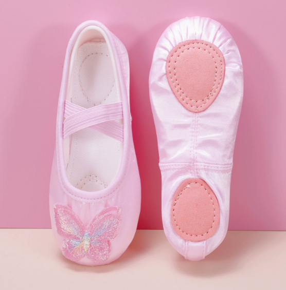 Elegant children dance shoes for stage show