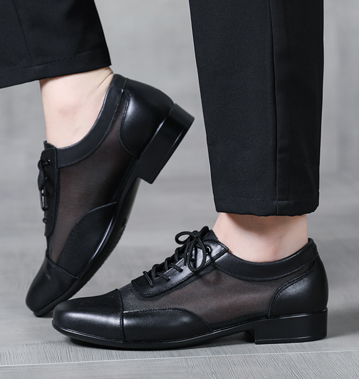 Breathable mesh men's latin dance shoes