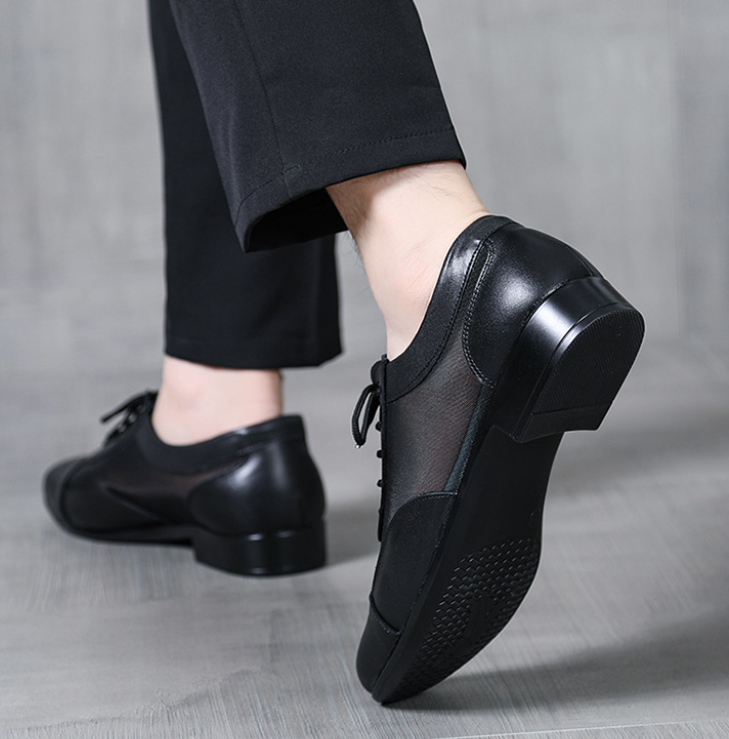 Classic lace-up design adult male performance dance shoes