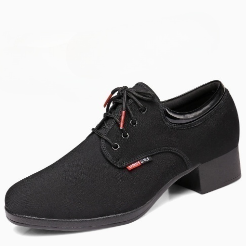 Men's lace-up 3.5cm heel professional dance shoe