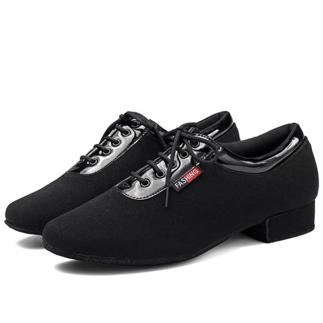 Comfort 2.5cm heel men dance training shoes with lace design