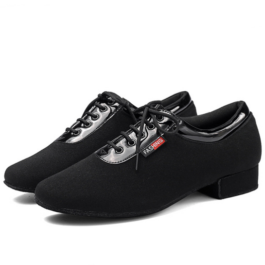 Comfort 2.5cm heel men dance training shoes with lace design