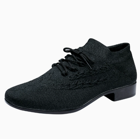Men's knitted lace-up modern ballroom dance shoes