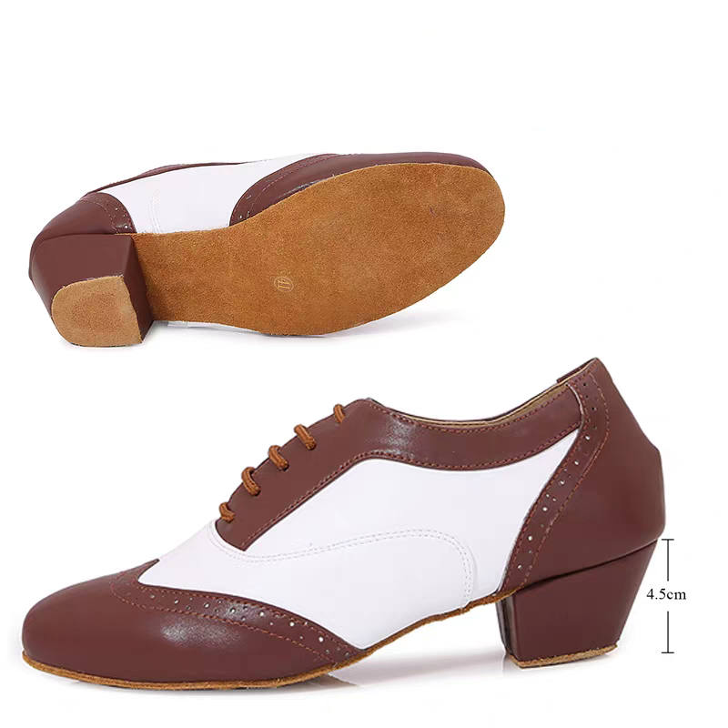 Men's dance shoes with indoor suede soft sole